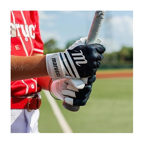  Marucci - CRUX Batting Glove Navy (MBGCRX-NB-AM), Standard, Adult Medium