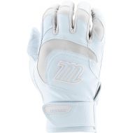 MARUCCI Signature Batting Glove V4, White/White, Adult X-Large
