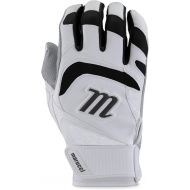 Marucci 2022 Adult Baseball/Softball Signature Batting Gloves (White/Black, X-Large)