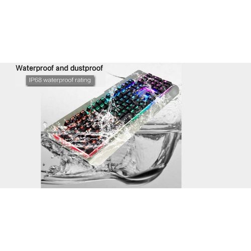  Mechanical Gaming Keyboard Marvel X Siberian Lynx-Gateron Brown Switches, 100% Anti-Ghosting, RGB Backlit, Led Programmable-Aluminum Alloy, Waterproof-Teclado Gamer