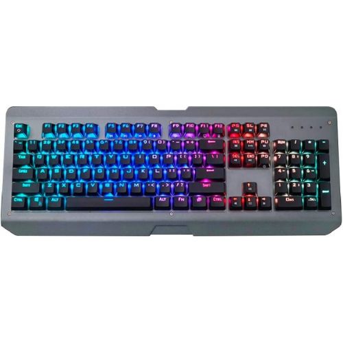  Mechanical Gaming Keyboard Marvel X Siberian Lynx-Gateron Brown Switches, 100% Anti-Ghosting, RGB Backlit, Led Programmable-Aluminum Alloy, Waterproof-Teclado Gamer