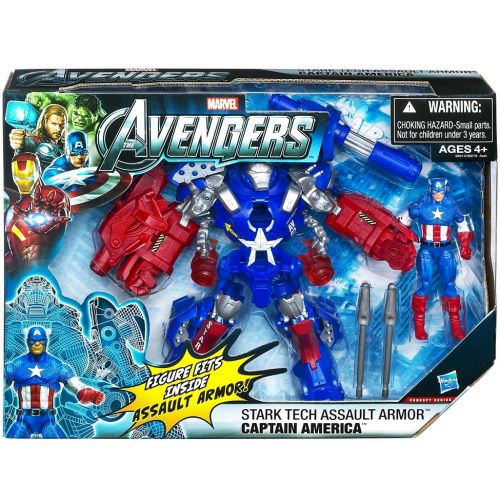 마블시리즈 Avengers Marvel Movie Series Stark Tech Assault Armor Captain America Action Figure