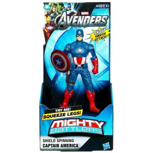 마블시리즈 Marvel Avengers Mighty Battlers Shield Spinning Captain America Action Figure