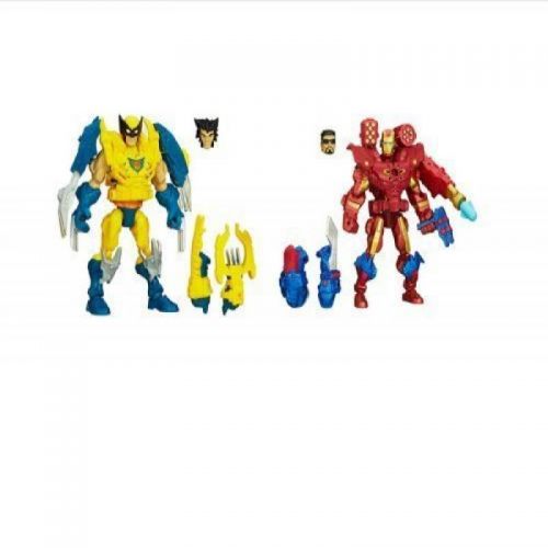 마블시리즈 Bundle of 2: Marvel Super Hero Mashers Electronic Wolverine and Iron Man Figures