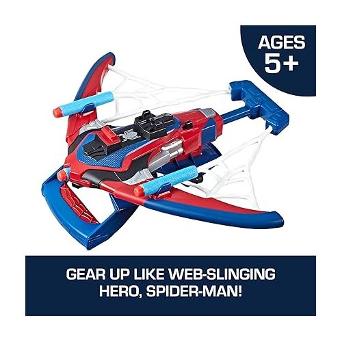 마블시리즈 Marvel Spider-Man Web Shots Spiderbolt NERF Powered Blaster Toy, Fires Darts, 3 Darts, Kids 5+ Years (Amazon Exclusive)