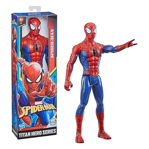 마블시리즈 Marvel Titan Hero Series Spider-Man 12-Inch Action Figure with Fx Port