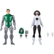 Marvel Legends Series Captain vs. Doctor Doom, Avengers 60th Anniversary Collectible 6-Inch Action Figures, 6 Accessories