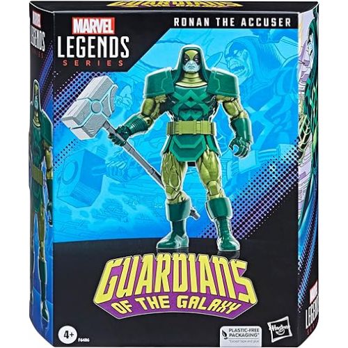 마블시리즈 Marvel Legends Series: Ronan The Accuser, Guardians of The Galaxy Comics 6-Inch Action Figures for 4+ Years (Amazon Exclusive)