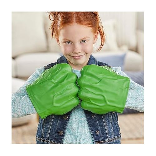 마블시리즈 Marvel Hulk Gamma Smash Fists, Soft Foam Role Play Toy, Avengers Super Hero Toys for Kids Ages 5 and Up