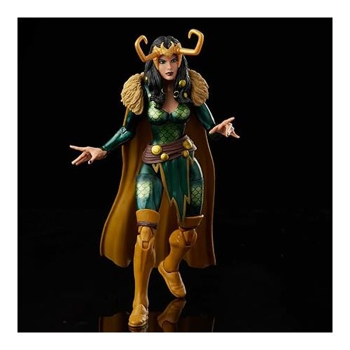 마블시리즈 Marvel Legends Series Loki Agent of Asgard 6-inch Retro Packaging Action Figure Toy, 2 Accessories