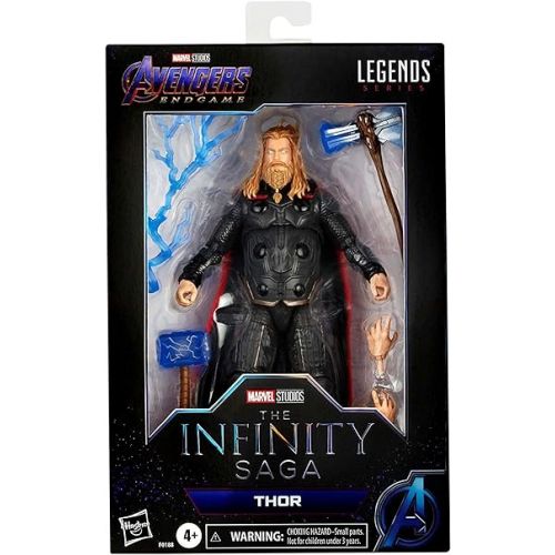 마블시리즈 Marvel Hasbro Legends Series 6-inch Scale Action Figure Toy Thor, Infinity Saga Character, Premium Design, Figure and 5 Accessories