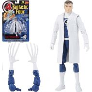 Marvel Hasbro Legends Series Retro Fantastic Four Mr. Fantastic 6-inch Action Figure Toy, includes 4 Accessories