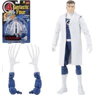 Marvel Hasbro Legends Series Retro Fantastic Four Mr. Fantastic 6-inch Action Figure Toy, Includes 4 Accessories