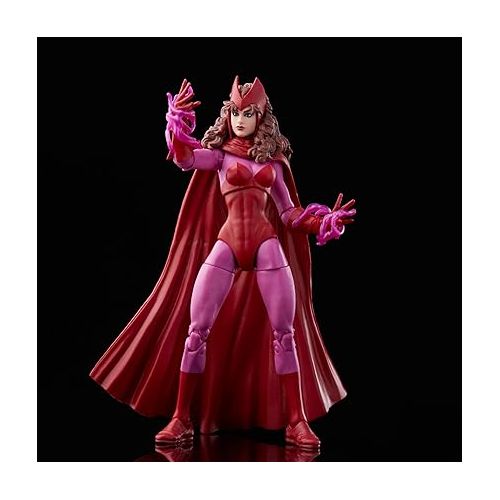 마블시리즈 Marvel Legends Series Scarlet Witch 6-inch Retro Packaging Action Figure Toy, 4 Accessories