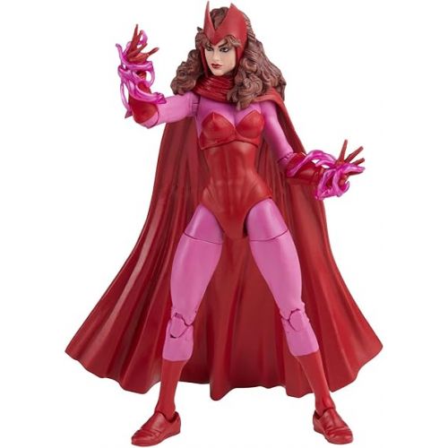 마블시리즈 Marvel Legends Series Scarlet Witch 6-inch Retro Packaging Action Figure Toy, 4 Accessories