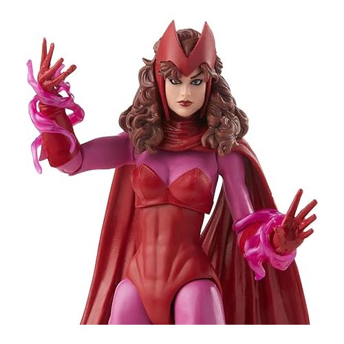 마블시리즈 Marvel Legends Series Scarlet Witch 6-inch Retro Packaging Action Figure Toy, 4 Accessories