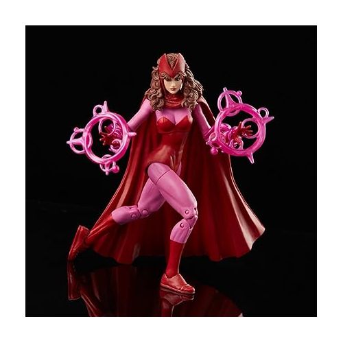 마블시리즈 Marvel Legends Series Scarlet Witch 6-inch Retro Packaging Action Figure Toy, 4 Accessories