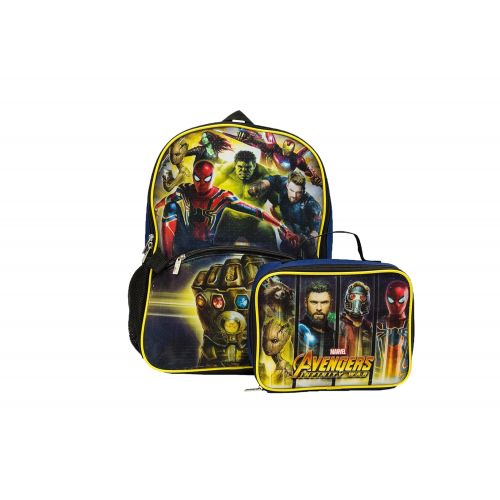 마블시리즈 Marvel Avengers Infinity War Backpack With Lunch Kit Backpack