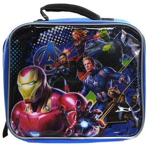 마블시리즈 [아마존베스트]Marvel Avengers Soft Insulated Lunch Box (Blue/Black)