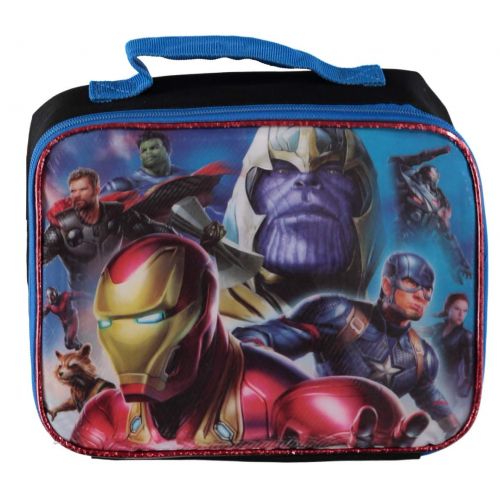 마블시리즈 [아마존베스트]Marvel Avengers Soft Insulated Lunch Box (Blue/Black)