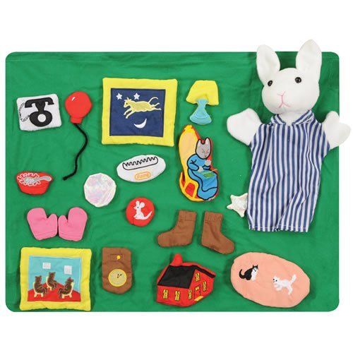 마블시리즈 Marvel Education Company Goodnight Moon Puppet & Props Set for Children, 20-Piece Set with Bag, Ages 2 Years and Up