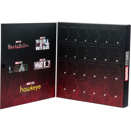 마블시리즈 Marvel Studios Advent Calendar for 2021 Limited Edition Metal Based with Enamel Lapel Pin Set. Comes in an Officially Licensed Box. (Amazon Exclusive)