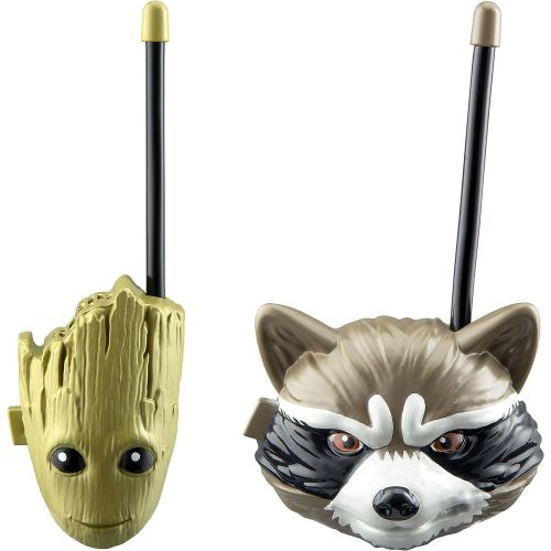 마블시리즈 [아마존베스트]Marvel Guardians of The Galaxy Groot and Rocket Racoon Walkie Talkies for Kids Static Free Extended Range Kid Friendly Easy to Use 2 Way Walkie Talkies