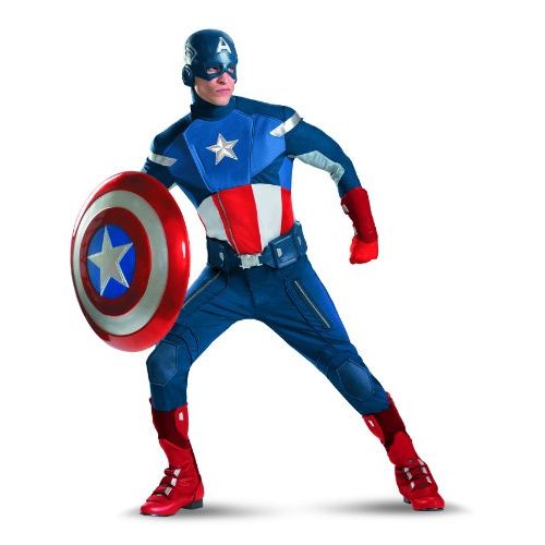 마블시리즈 할로윈 용품Marvel Disguise Captain America Avengers Theatrical Adult Costume