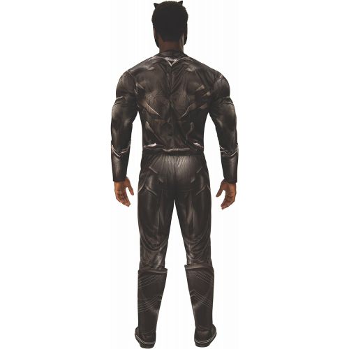마블시리즈 할로윈 용품Marvel Rubies Mens Captain America: Civil War Deluxe Muscle Chest Black Panther Costume