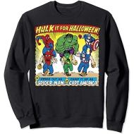 Marvel Halloween Hulk Spider-Man Captain America Costumes Sweatshirt