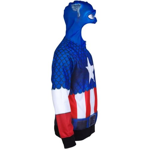 마블시리즈 할로윈 용품Marvel Mens Classic Sublimated Costume Hoodie