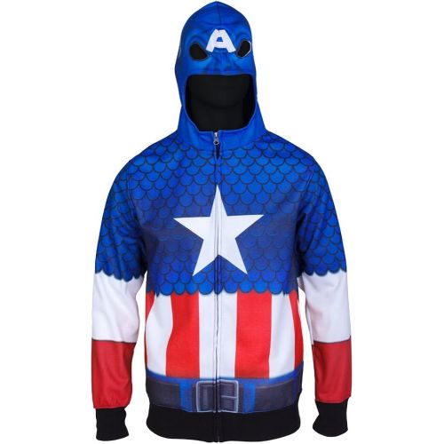 마블시리즈 할로윈 용품Marvel Mens Classic Sublimated Costume Hoodie