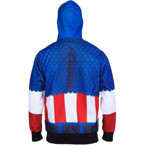 마블시리즈 할로윈 용품Marvel Mens Classic Sublimated Costume Hoodie