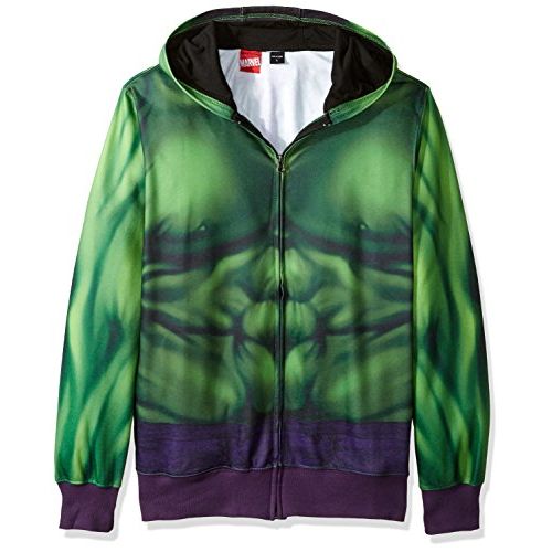 마블시리즈 할로윈 용품Marvel Mens Buff Hulk Sublimated Costume Hoodie