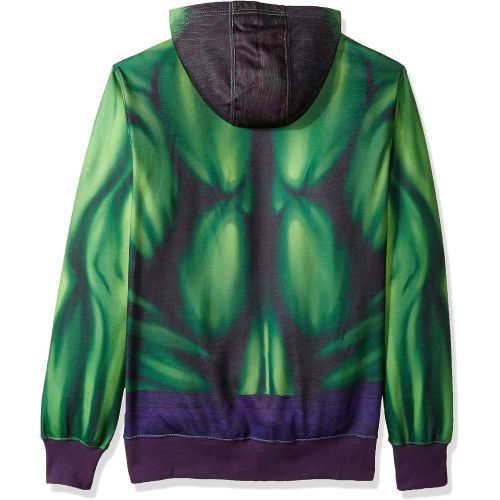 마블시리즈 할로윈 용품Marvel Mens Buff Hulk Sublimated Costume Hoodie