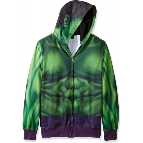 마블시리즈 할로윈 용품Marvel Mens Buff Hulk Sublimated Costume Hoodie