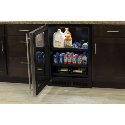 마블시리즈 Marvel ML24BCF2RP 24 Marvel Beverage Center with 5.5 cu. ft. Capacity 18 Wine Bottle Capacity Dynamic Cooling Thermal-Efficient Insulation Close Door Assist with Panel Ready Glass