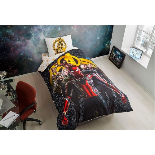 마블시리즈 Marvel Single Twin Kids Original Avengers NFNTY WAR 100% Cotton Duvet Cover Bedding Sheet Pillowcase