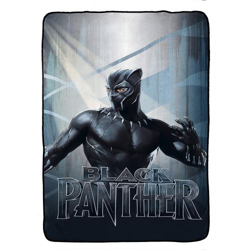 마블시리즈 Marvel Black panther Marvel Black Panther Kids Twin Bedding Plush Blanket