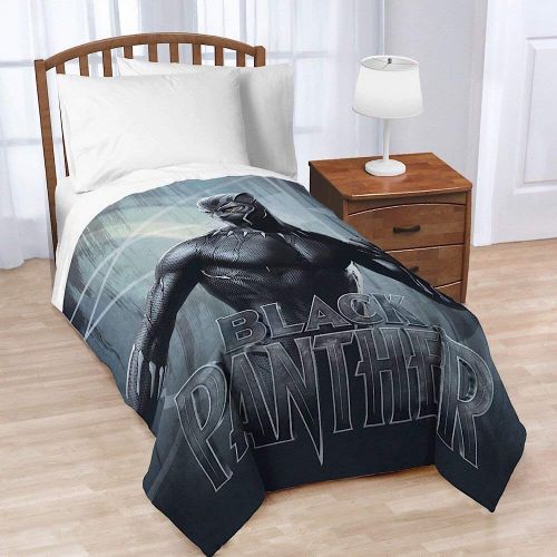 마블시리즈 Marvel Black panther Marvel Black Panther Kids Twin Bedding Plush Blanket