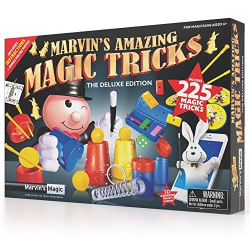  Marvins Magic - 225 Amazing Magic Tricks for Children - Magic Kit - Kids Magic Set - Magic Kit for Kids Including Mystical Magic Cards, Magic Theatre, Magic Wand + More