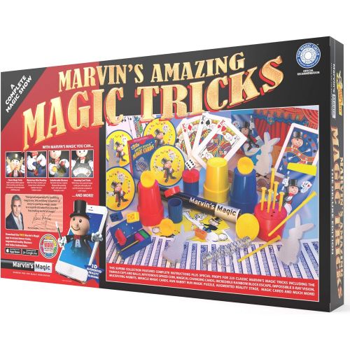  Marvins Magic - 225 Amazing Magic Tricks for Children - Magic Kit - Kids Magic Set - Magic Kit for Kids Including Mystical Magic Cards, Magic Theatre, Magic Wand + More