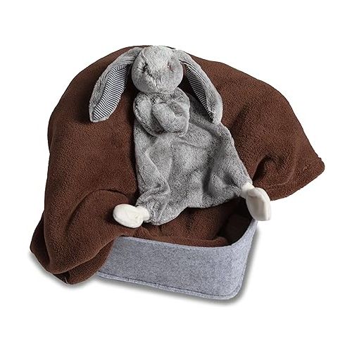  Mary Meyer Lovey Soft Toy, 13-Inches, Silky Grey Bunny