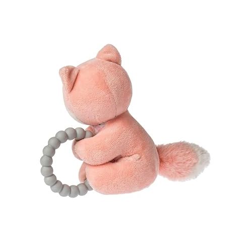  Mary Meyer Soft Baby Rattle with Soothing Teether Ring, 6-Inches, Sweet-n-Sassy Fox