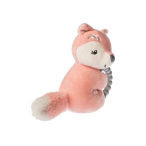  Mary Meyer Soft Baby Rattle with Soothing Teether Ring, 6-Inches, Sweet-n-Sassy Fox