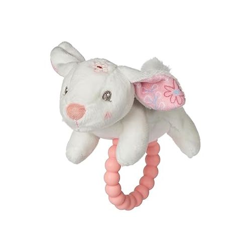  Mary Meyer Soft Baby Rattle with Soothing Teether Ring, 6-Inches, Bella Bunny