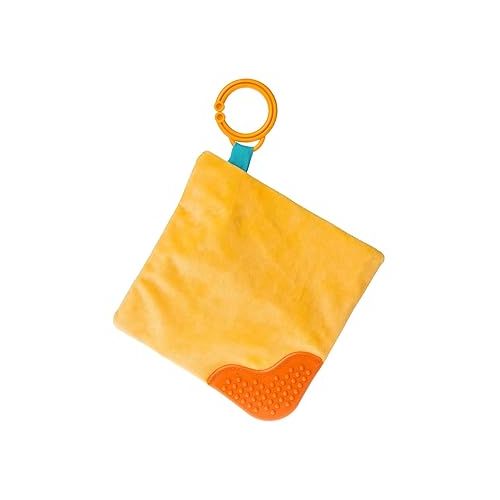  Sweet Soothie Crinkle Teether Toy with Baby Paper and Squeaker, 6 x 6-Inches, Croissant