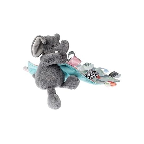  Taggies Cuddlebud Lovey Security Blanket, 9 x 9-inches, Elephant