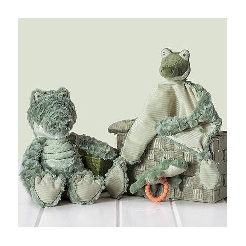  Mary Meyer Stuffed Animal Lovey Security Blanket, 13 x 9-Inches, Afrique Alligator