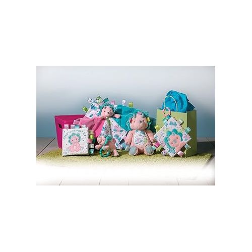  Taggies Soft Cloth Book with Crinkle Paper & Squeaker, 6 x 6-Inches, Aroar-a-Saurus